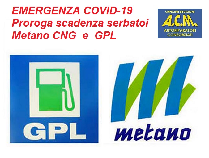 Proroga scadenza serbatoi metano-CNG e GPL