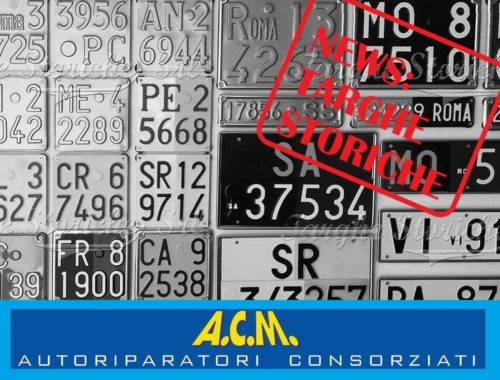 NEWS: Rilascio Targhe Storiche